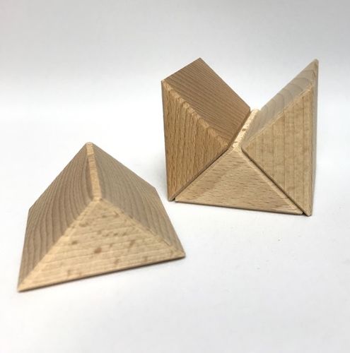 Fröbel Viertelwürfel-Dreieck 4er Set